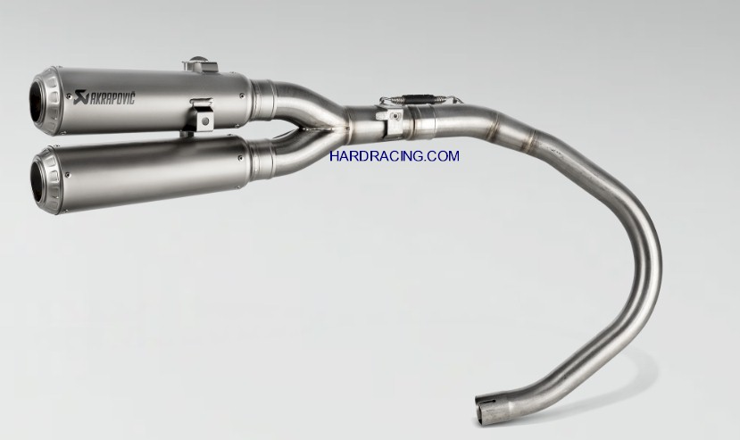 S-H125SO5-FFT Akrapovic Dual Titanium Slip On - '18-24 Honda